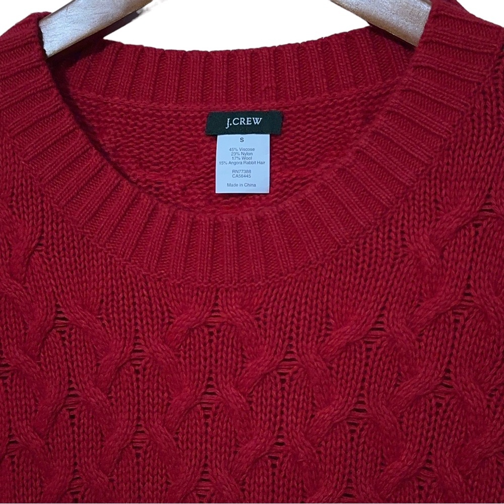 J Crew Wool Angora Rabbit Hair Blend Sweater S Summer - Picture 3 of 4